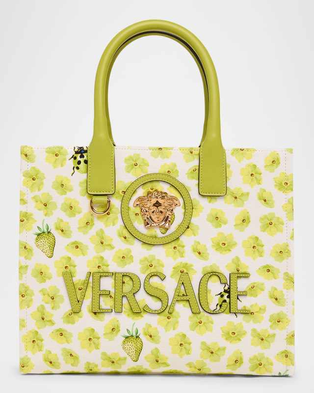 La Medusa Small Flower Insect Canvas Tote Bag